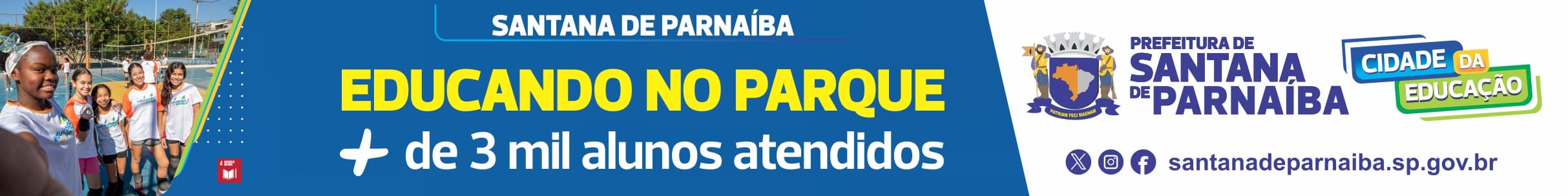 Prefeitura de Santana de Parnaíba — Educando no Parque, mais de 3 mil alunos atendidos